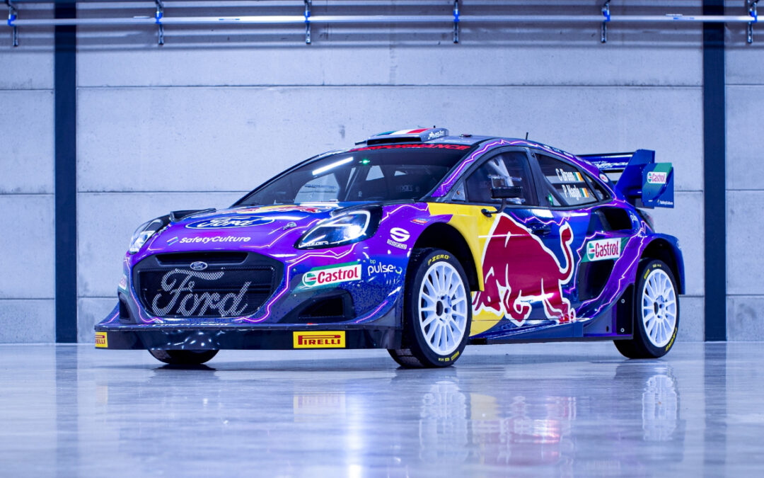 M-SPORT FORD PUMA HYBRID RALLY1 RACING LIVERY AND DRIVERS UNVEILED